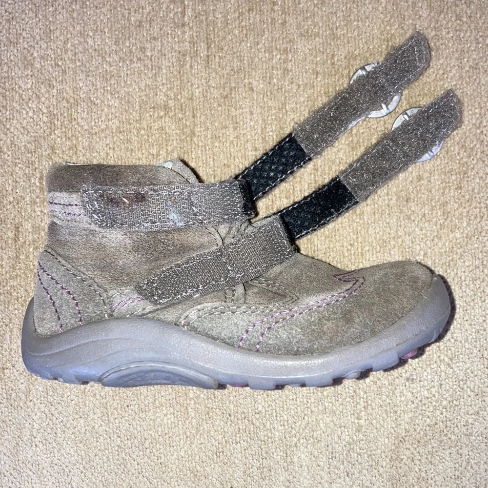 STRIDE RITE Gisella Suede Baby Boots Size 4.5